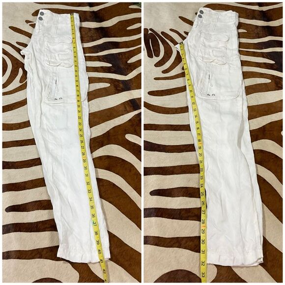 pete & greta Johnny Was Cargo Pants Size 2
NWOT - Ivory Off White Silky Bottoms - Picture 13 of 14